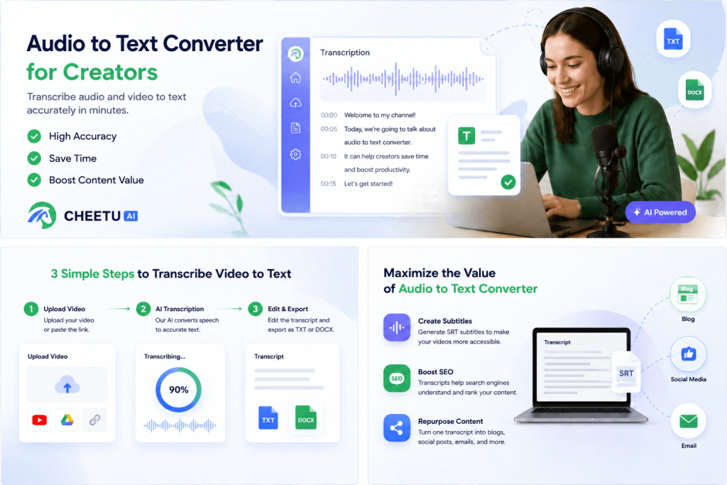 Audio to Text Converter