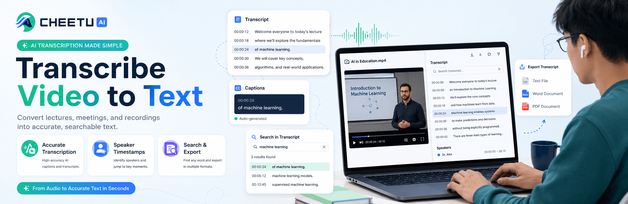 Audio to Text Converter